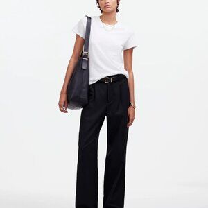 ** MADEWELL Harlow wide leg pant in Black **